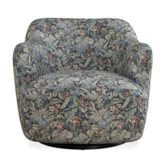 Ansel Tapestry Green Swivel Chair - Ornate Home