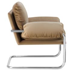 Ansel Taupe Performance Velvet Accent Chair - Ornate Home