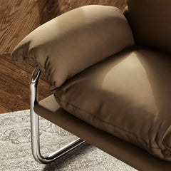 Ansel Taupe Performance Velvet Accent Chair - Ornate Home