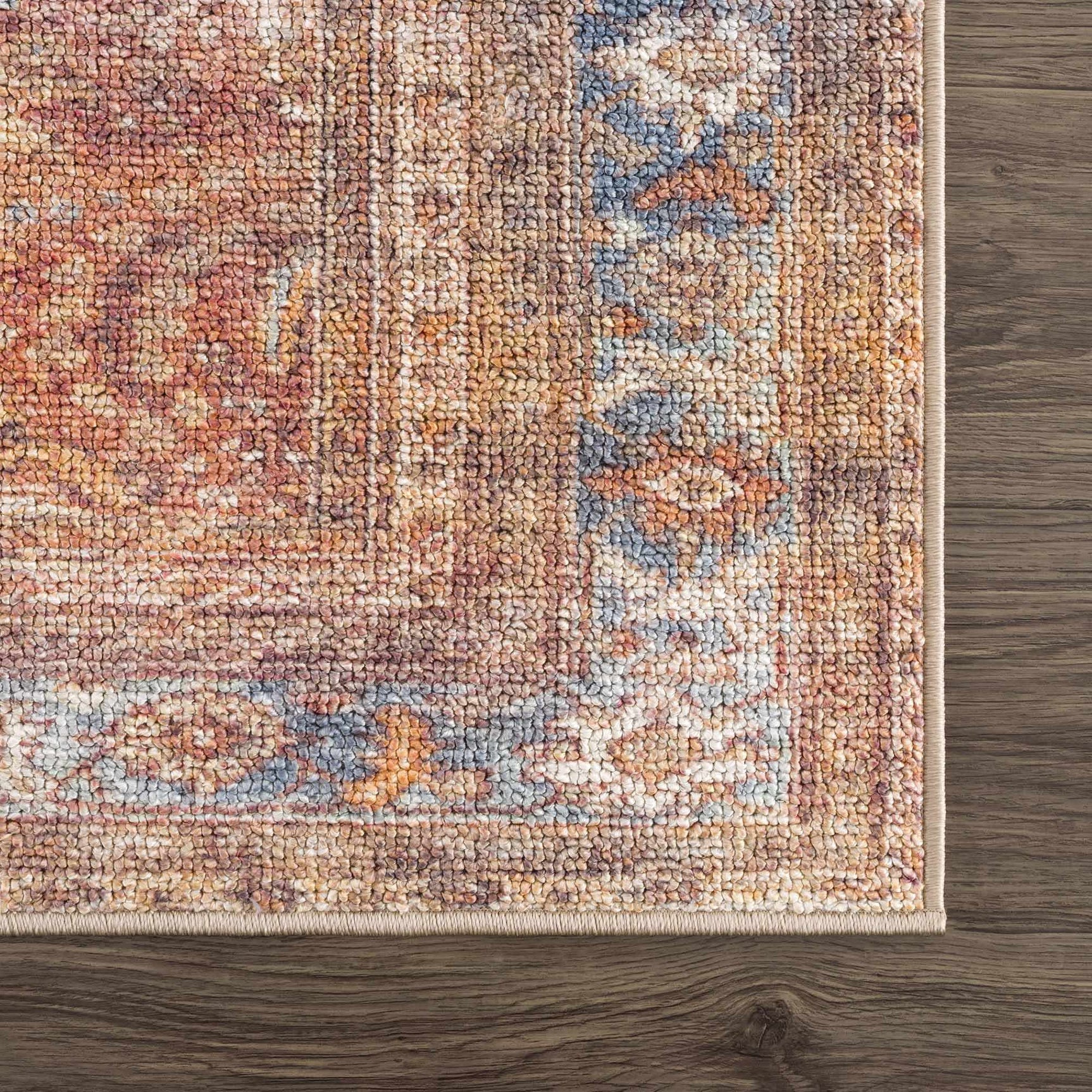 Anshu Peach Washable Area Rug - Clearance - Ornate Home
