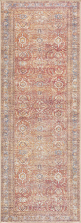 Anshu Peach Washable Area Rug - Clearance - Ornate Home
