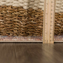 Anshu Peach Washable Area Rug - Clearance - Ornate Home