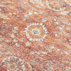 Anshu Peach Washable Area Rug - Clearance - Ornate Home