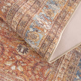 Anshu Peach Washable Area Rug - Clearance - Ornate Home