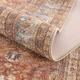 Anshu Peach Washable Area Rug - Clearance - Ornate Home