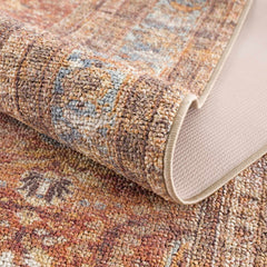 Anshu Peach Washable Area Rug - Clearance - Ornate Home