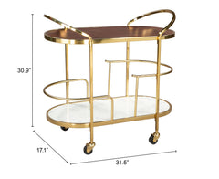 Antalya Multicolor Bar Cart - Ornate Home