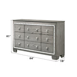 Antares Light Gray Oak Dresser - Ornate Home