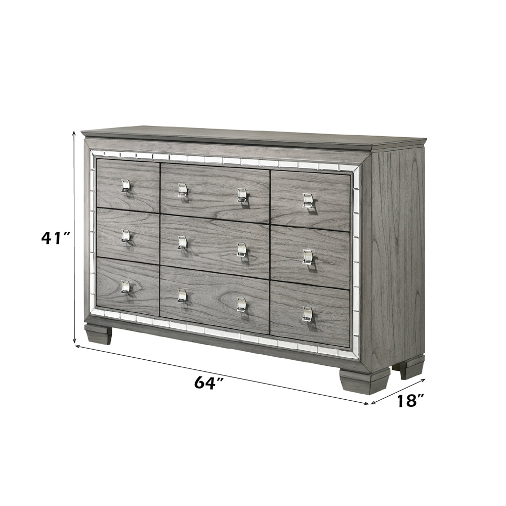 Antares Light Gray Oak Dresser - Ornate Home