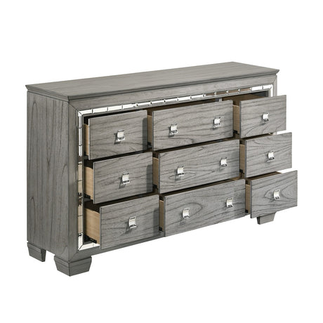 Antares Light Gray Oak Dresser - Ornate Home