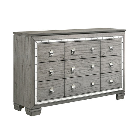 Antares Light Gray Oak Dresser - Ornate Home