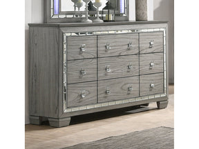 Antares Light Gray Oak Dresser - Ornate Home