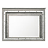 Antares Light Gray Oak Mirror (LED) - Ornate Home