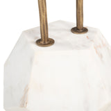 Anten Brass & White Side Table - Ornate Home