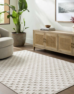 Anthea Light Gray Washable Area Rug - Ornate Home