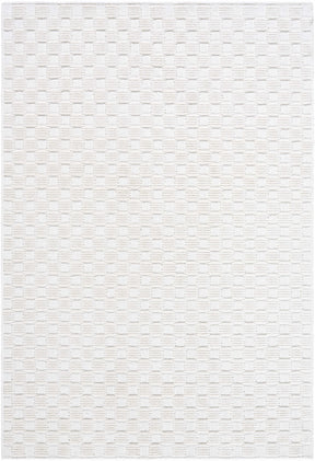 Anthea Off-White 3D Checkered Washable Rug - Ornate Home