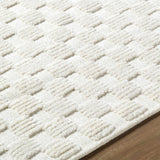Anthea Off-White 3D Checkered Washable Rug - Ornate Home