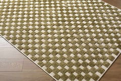 Anthea Olive Washable Area Rug - Ornate Home