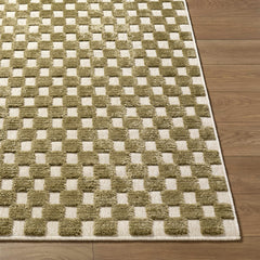 Anthea Olive Washable Area Rug - Ornate Home