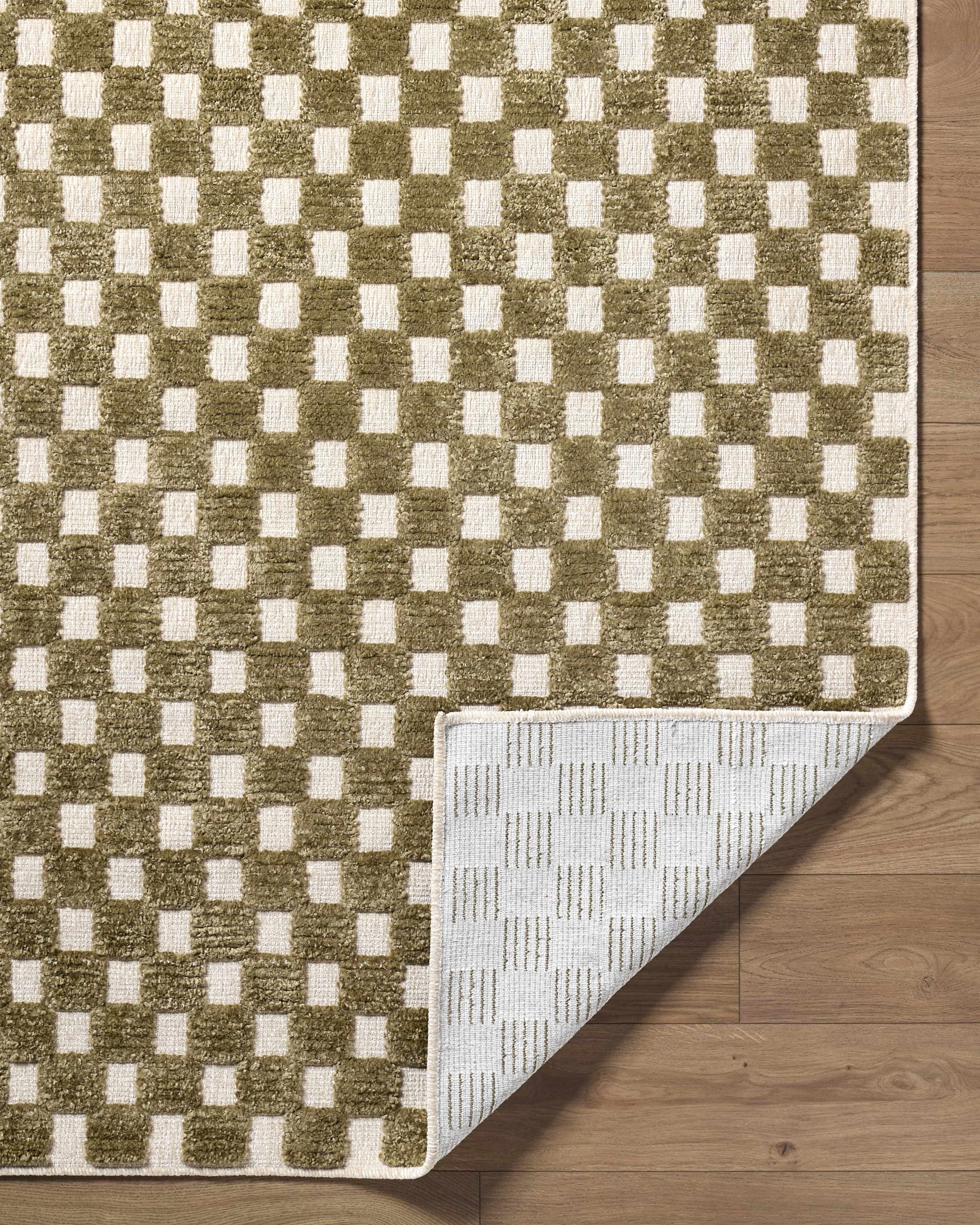 Anthea Olive Washable Area Rug - Ornate Home