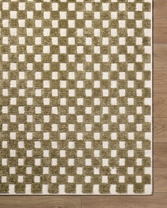 Anthea Olive Washable Area Rug - Ornate Home