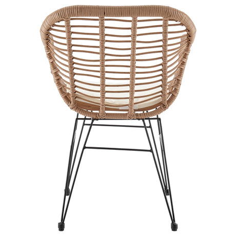 Antibes 1.0 Patio 2-Person Seating Group with End Table with Cream Cushions - Ornate Home