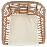 Antibes 1.0 Patio 2-Person Seating Group with End Table with Cream Cushions - Ornate Home