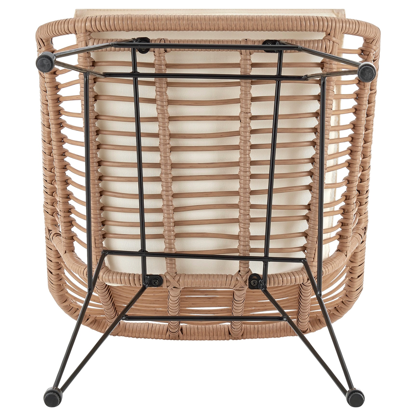 Antibes 1.0 Patio 2-Person Seating Group with End Table with Cream Cushions - Ornate Home