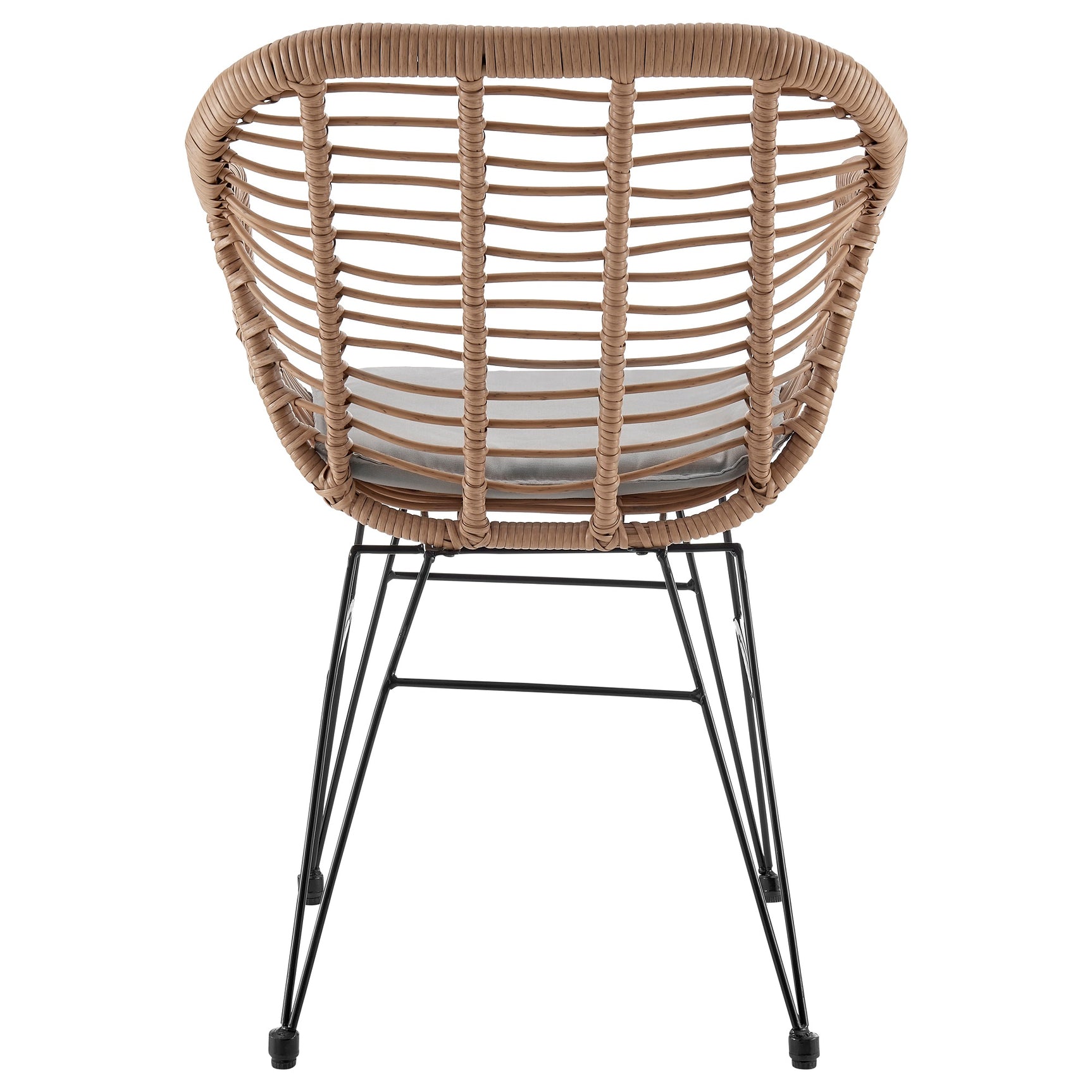 Antibes 1.0 Patio 2-Person Seating Group with End Table with Grey Cushions - Ornate Home