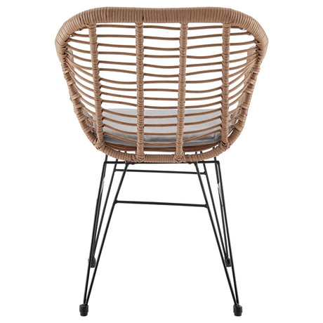 Antibes 1.0 Patio 2-Person Seating Group with End Table with Grey Cushions - Ornate Home