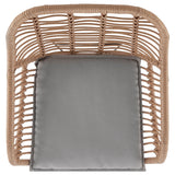 Antibes 1.0 Patio 2-Person Seating Group with End Table with Grey Cushions - Ornate Home