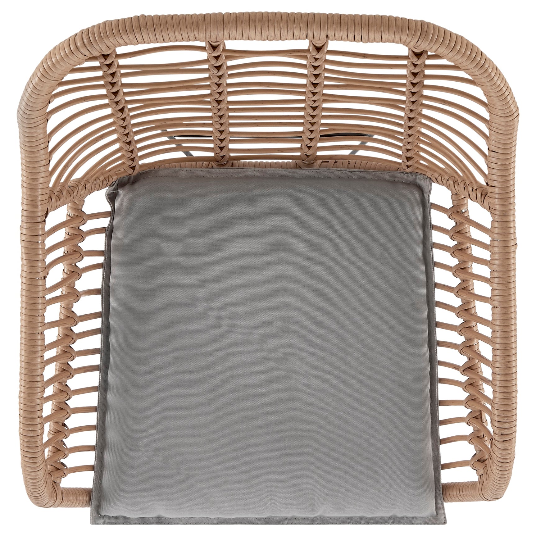 Antibes 1.0 Patio 2-Person Seating Group with End Table with Grey Cushions - Ornate Home