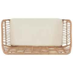 Antibes 2.0 Patio 4-Person Conversation Set with Coffee Table with Cream Cushions - Ornate Home