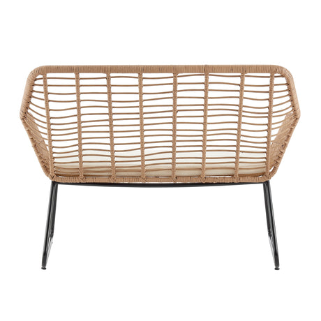 Antibes 2.0 Patio 4-Person Conversation Set with Coffee Table with Cream Cushions - Ornate Home