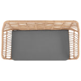 Antibes 2.0 Patio 4-Person Conversation Set with Coffee Table with Grey Cushions - Ornate Home