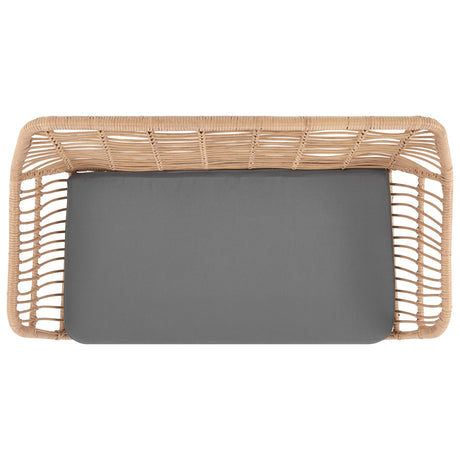 Antibes 2.0 Patio 4-Person Conversation Set with Coffee Table with Grey Cushions - Ornate Home