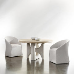 Antibes Pumice/Roz Dining Table - Ornate Home