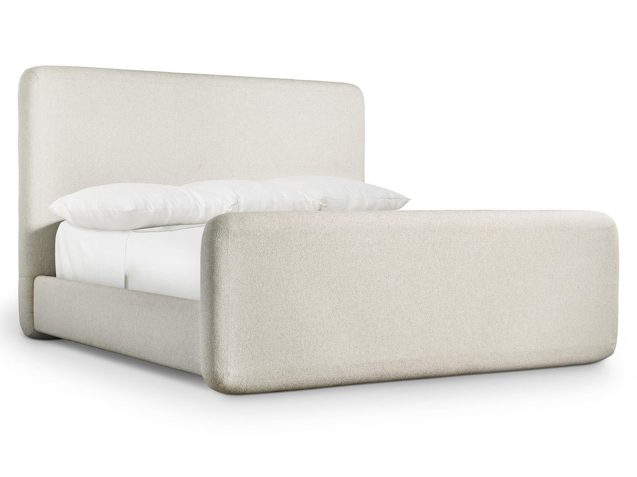 Antibes White/Cream California King Panel Bed - Ornate Home