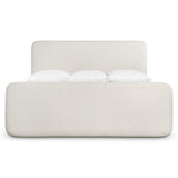 Antibes White/Cream California King Panel Bed - Ornate Home