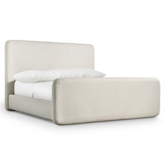 Antibes White/Cream Queen Panel Bed - Ornate Home