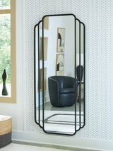 Antigone Black Floor Mirror (Online Special Price) - Ornate Home
