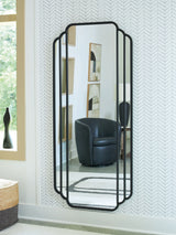 Antigone Black Floor Mirror - Ornate Home