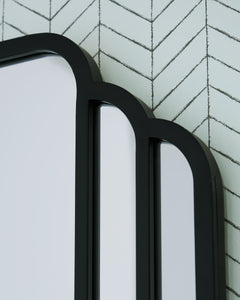 Antigone Black Floor Mirror - Ornate Home