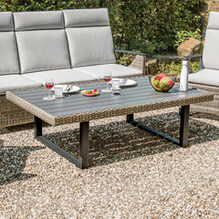 Antigua Gun Metal/Brown/Gray 4 Piece Patio Set - Ornate Home