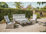Antigua Gun Metal/Brown/Gray 4 Piece Patio Set - Ornate Home