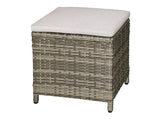 Antigua Gun Metal/Brown/Gray Ottoman - Ornate Home