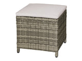 Antigua Gun Metal/Brown/Gray Ottoman - Ornate Home