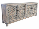 Antigua Timeworn Gray Cabinet - Ornate Home