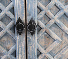 Antigua Timeworn Gray Cabinet - Ornate Home