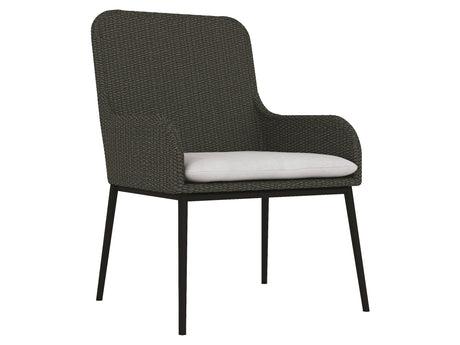 Antilles Grey Flannel/White/Cream Outdoor Arm Chair - Ornate Home